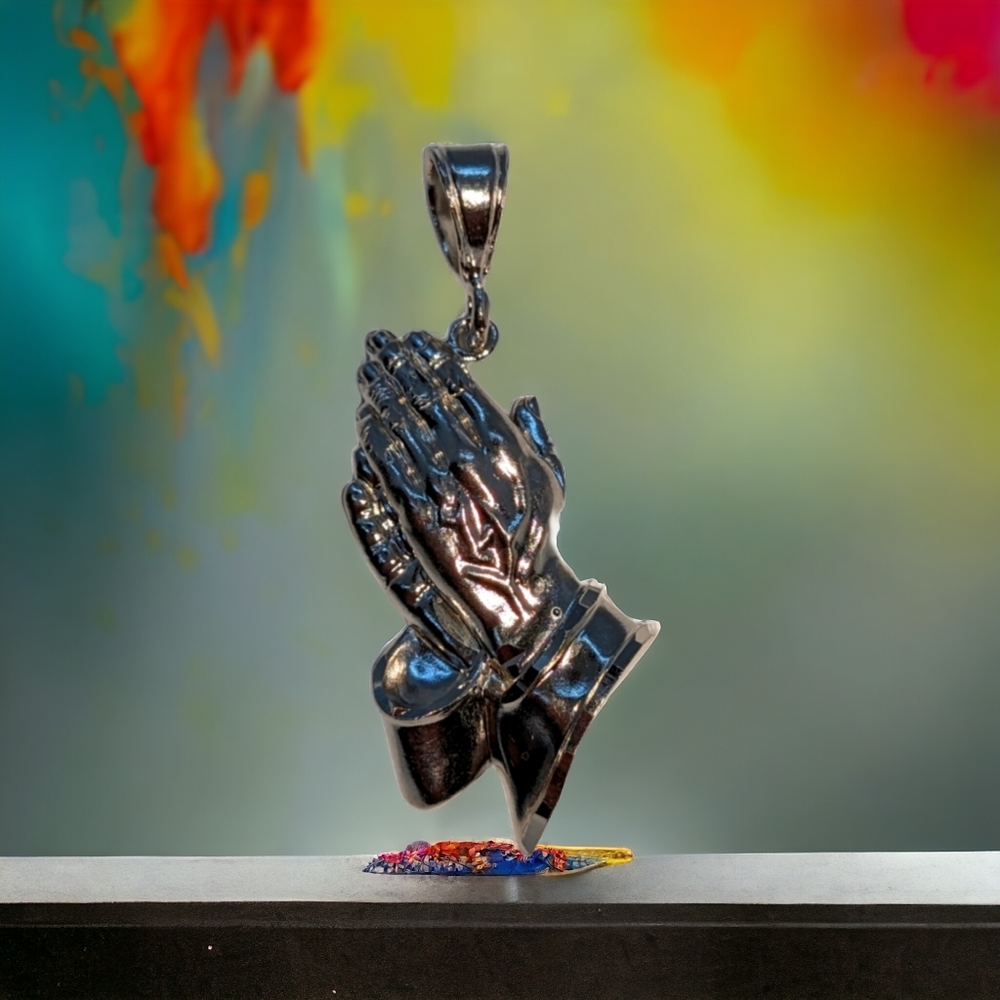 Silver Praying Hands
